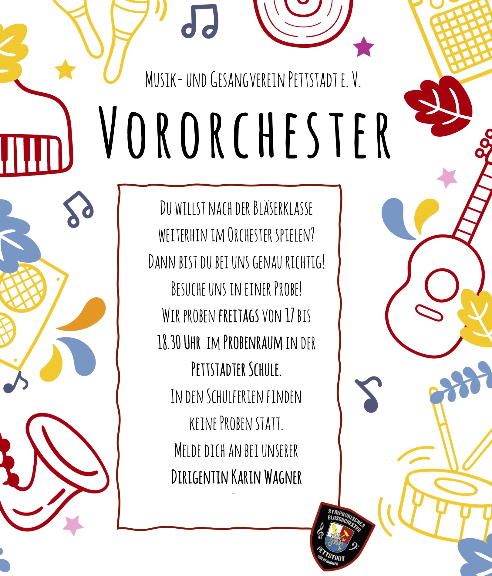 Vororchester sucht MusikerInnen