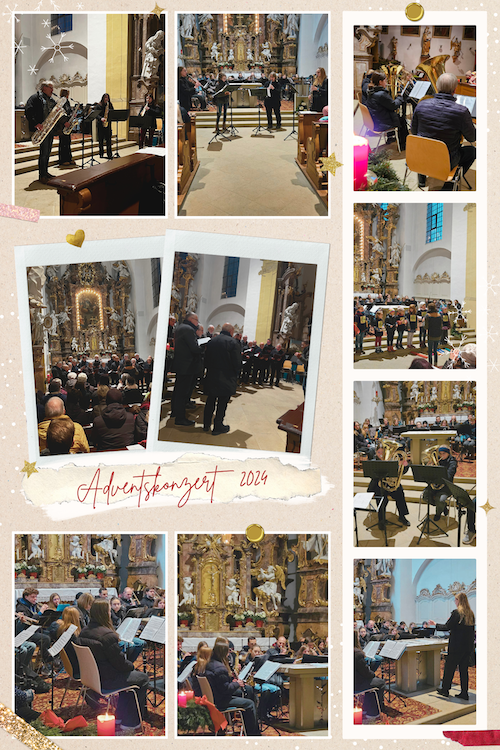 Adventskonzert 2024 Collage