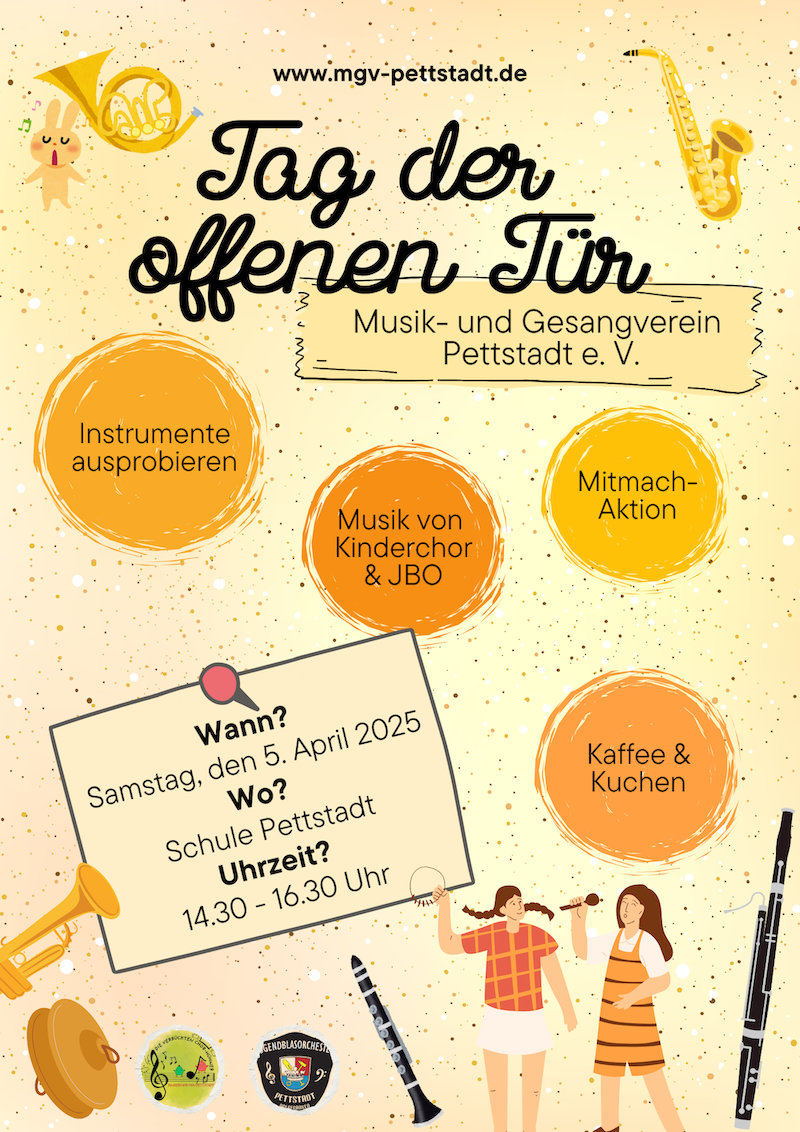 Einladung zum Tag der offenen Tür im MGV