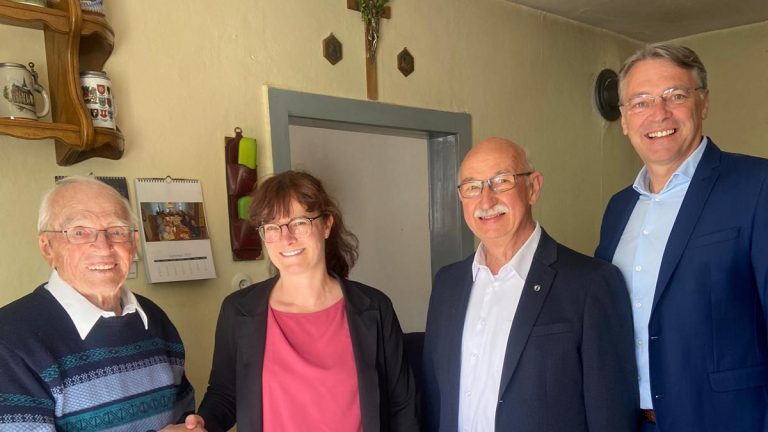Vereinsmitglied feiert 95. Geburtstag und Gratulation zur Goldenen Hochzeit