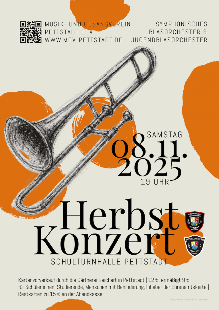 Einladung: Herbstkonzert des MGV Pettstadt e. V.